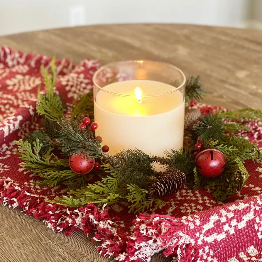 16” Jingle Pine Candle Ring