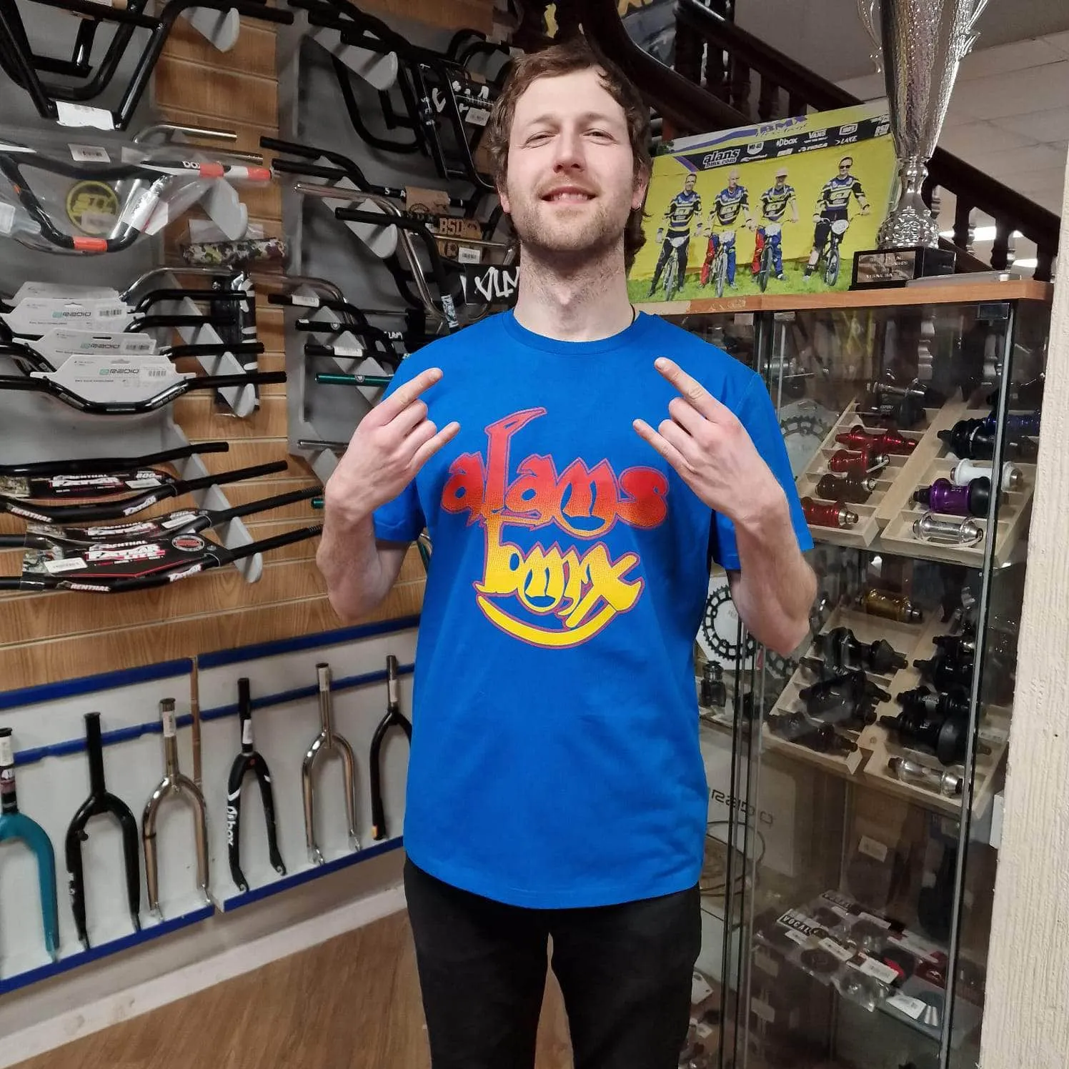 Alans BMX Yes Stella / Stanley T-shirt Royal