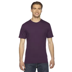 American Apparel Unisex Eggplant Fine Jersey Short-Sleeve T-Shirt