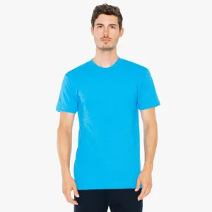 American Apparel Unisex Neon Heather Blue 50/50 Short Sleeve Tee