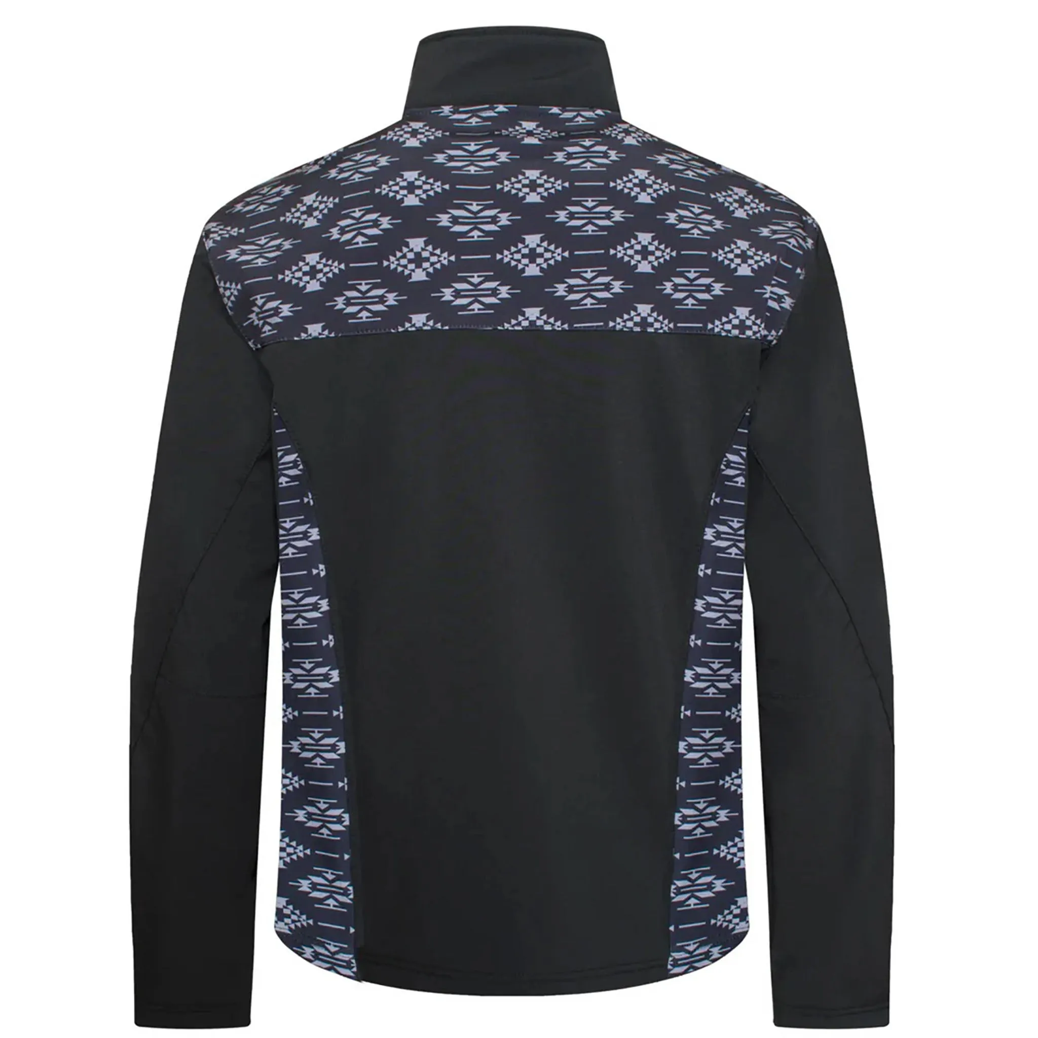 Avalon Men's Black & Grey Aztec Softshell Jacket