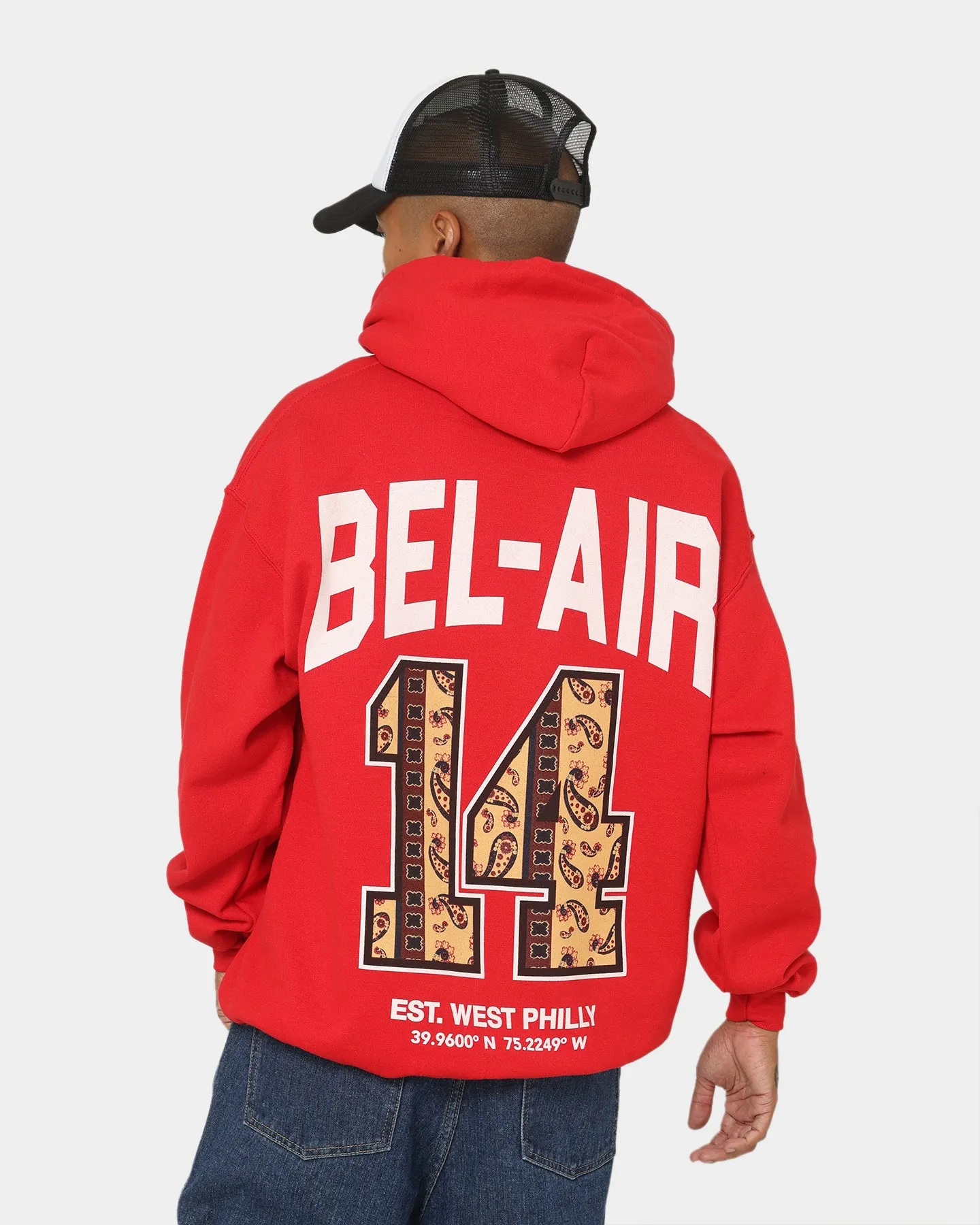 Bel Air Bel-Air 14 Hoodie Red