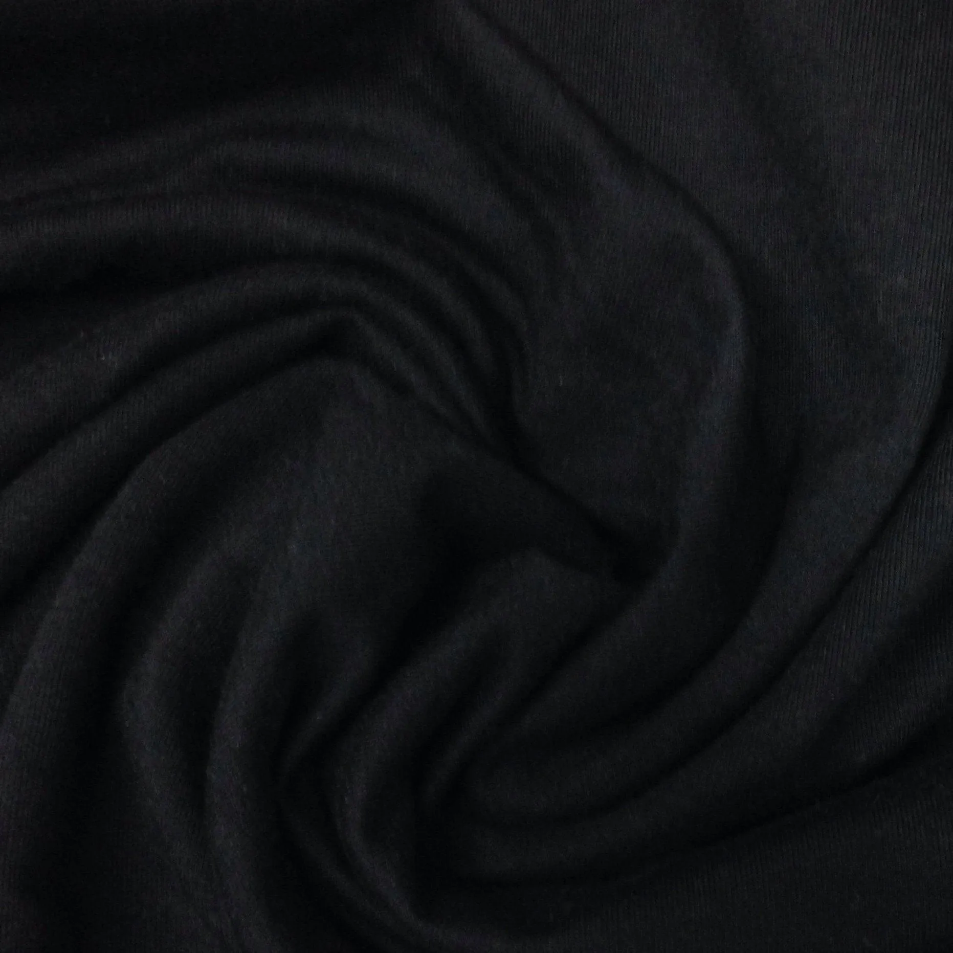 Black Bamboo Stretch French Terry Fabric - 300 GSM