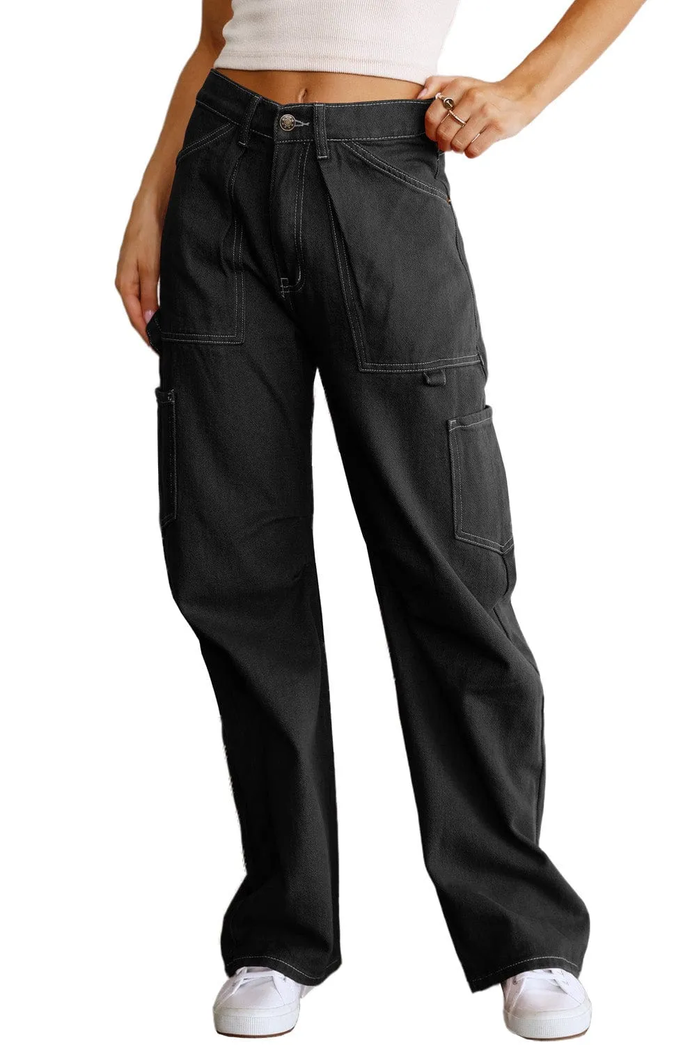 Black Cargo Pants with a Modern Twist