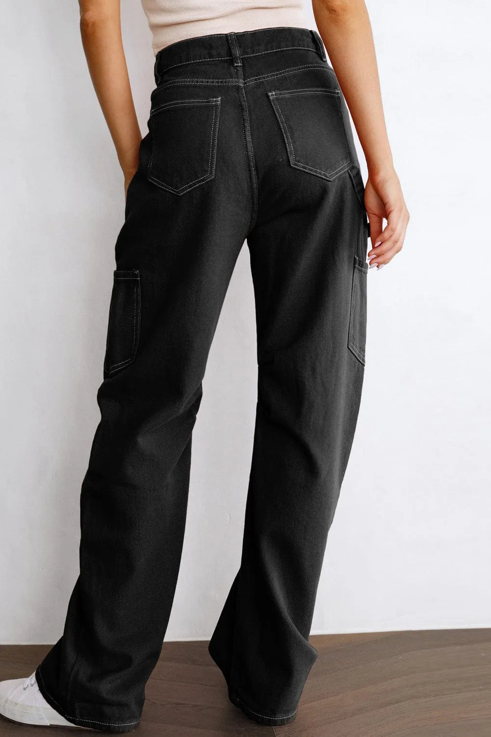 Black Cargo Pants with a Modern Twist