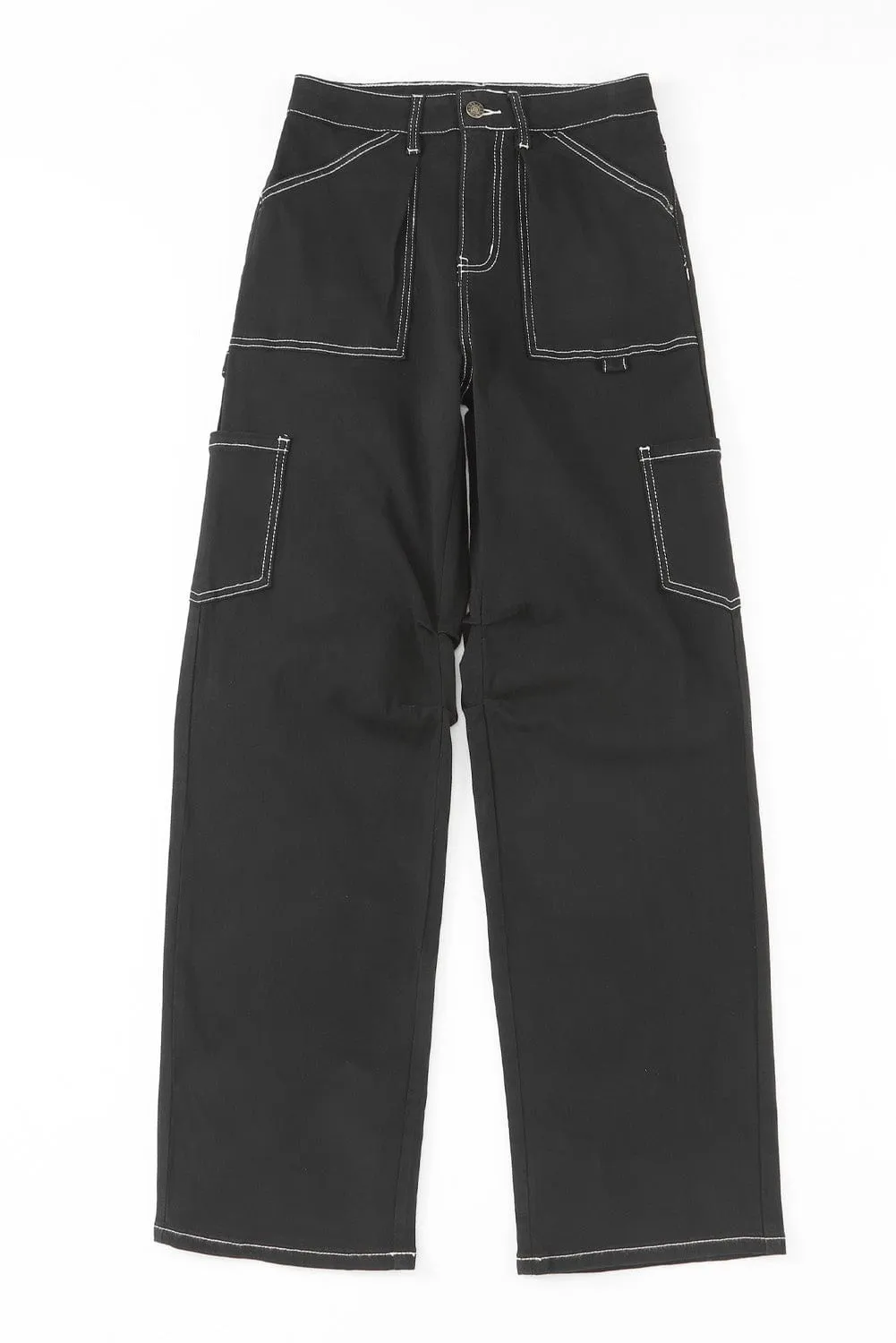 Black Cargo Pants with a Modern Twist