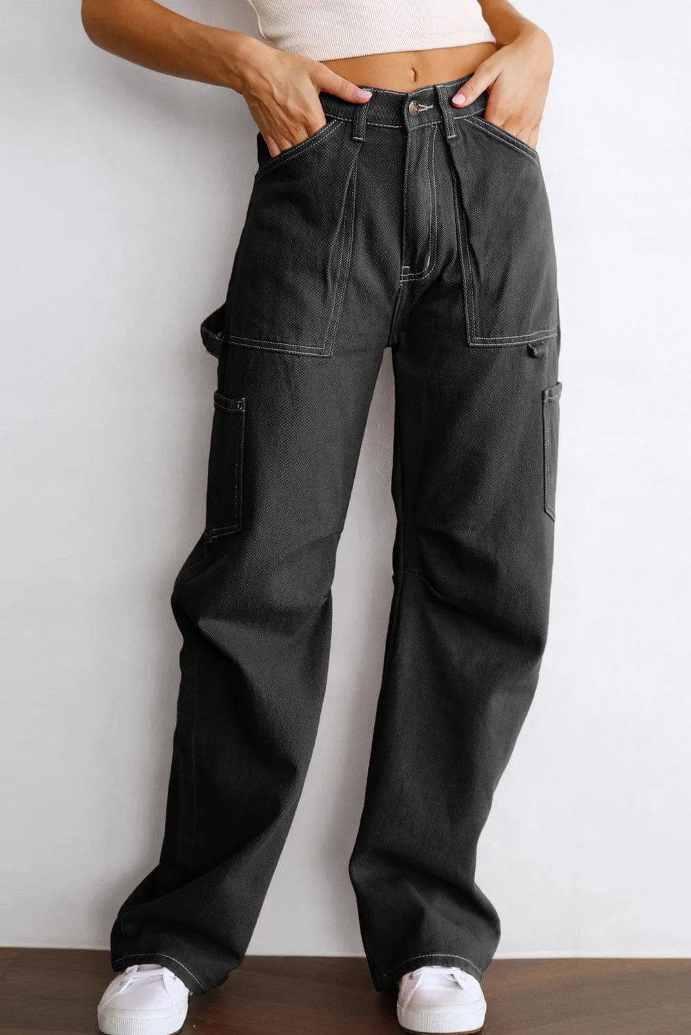 Black Cargo Pants with a Modern Twist