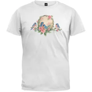 Blue Bird Family White T-Shirt