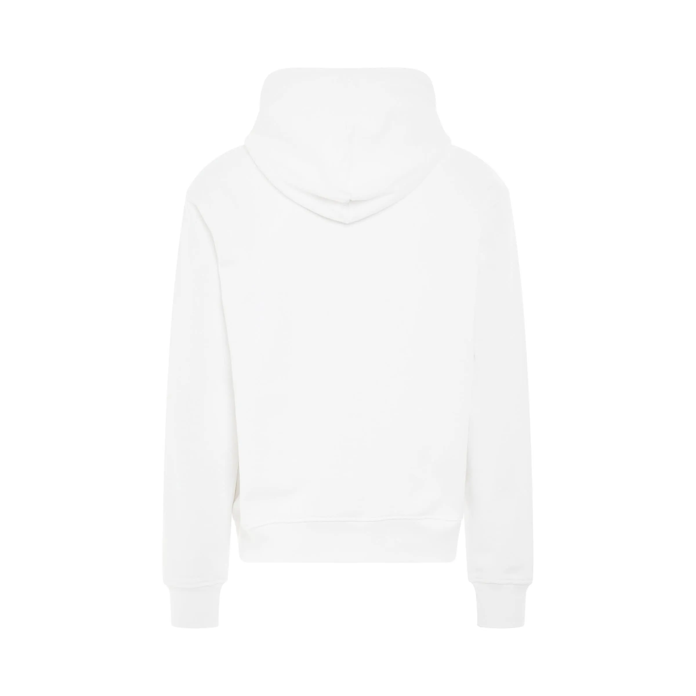 Brode Embroidered Logo Hoodie in White