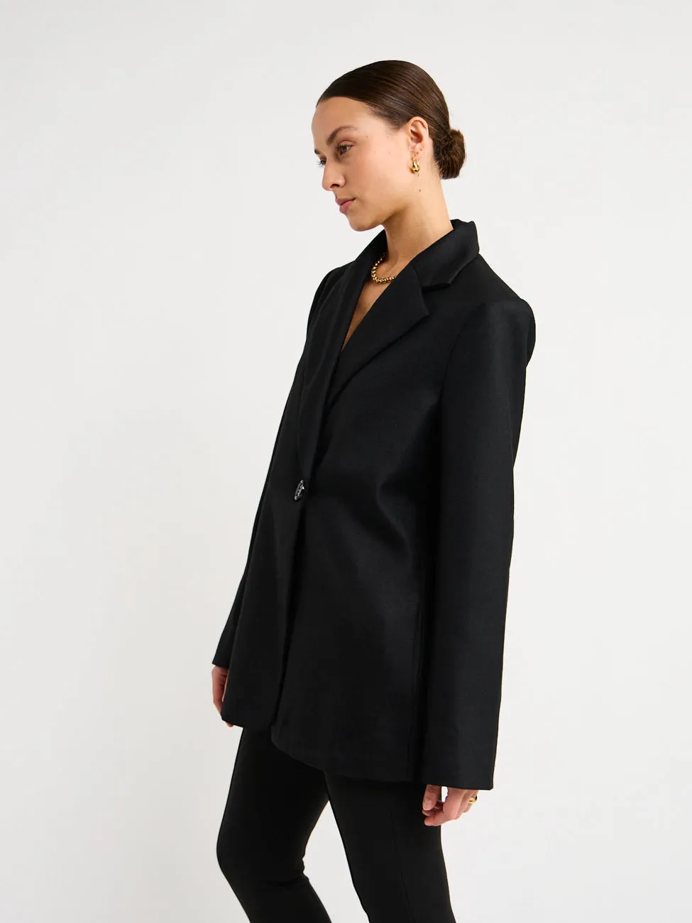 By Nicola Frankie Oversized Blazer in Black