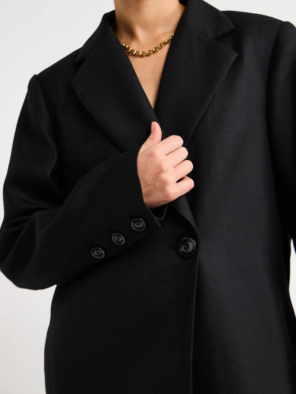 By Nicola Frankie Oversized Blazer in Black