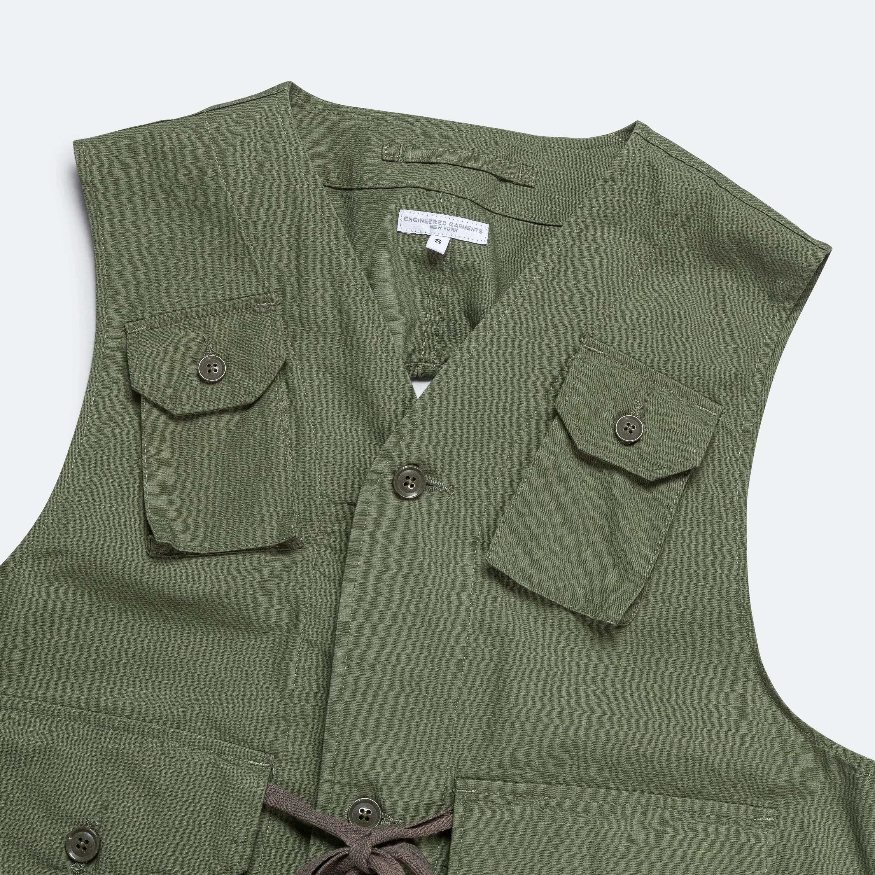 C-1 Vest - Olive Cotton Ripstop