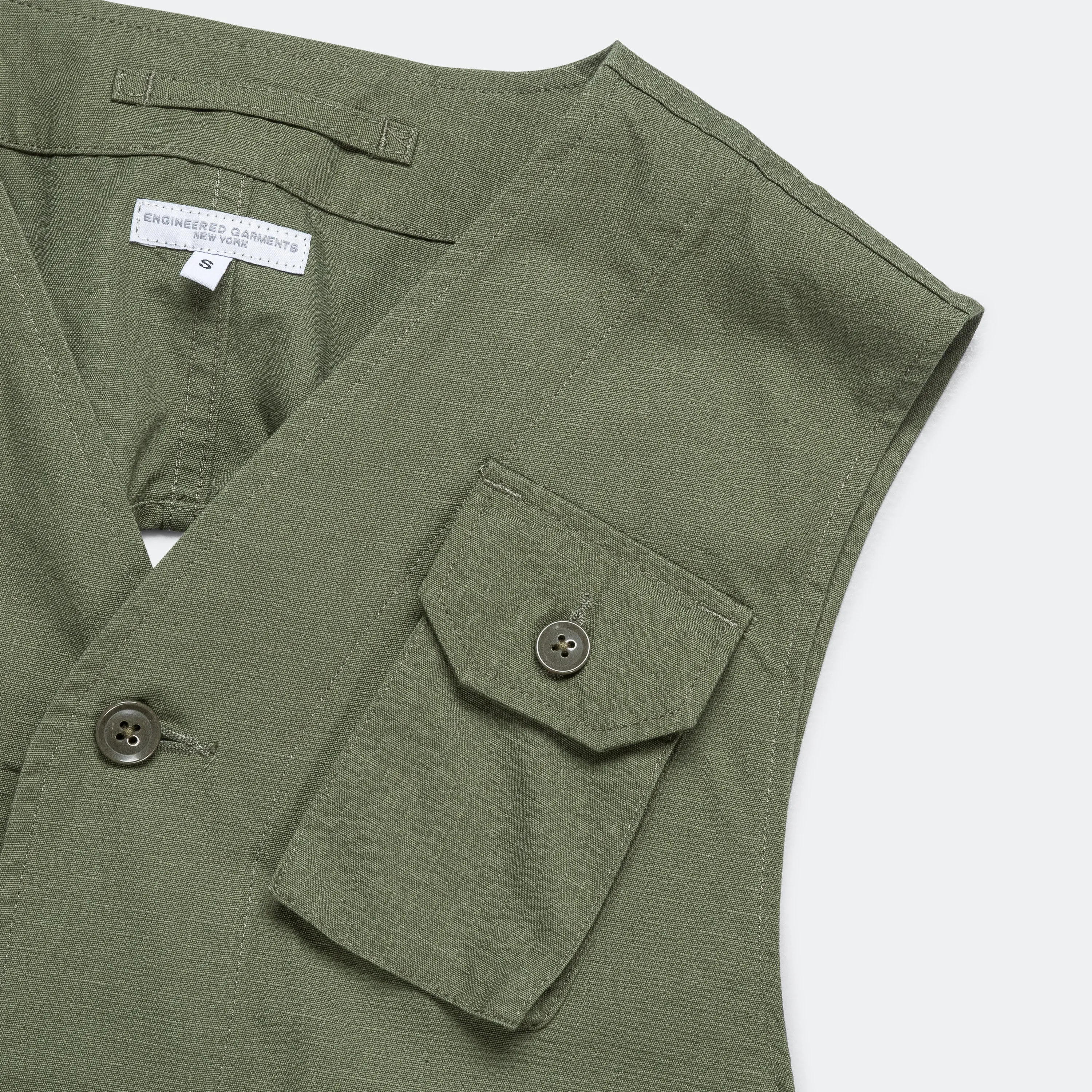 C-1 Vest - Olive Cotton Ripstop