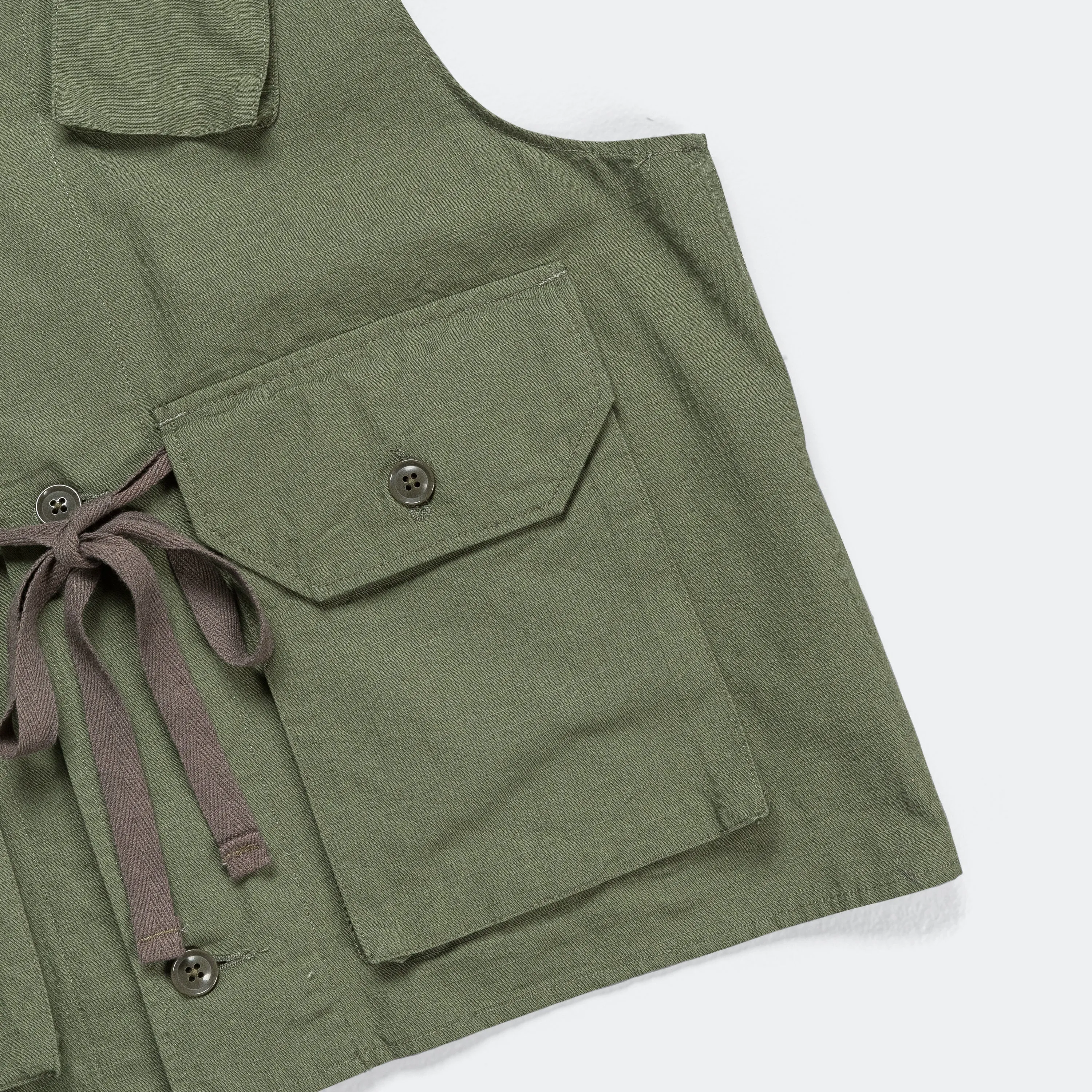 C-1 Vest - Olive Cotton Ripstop