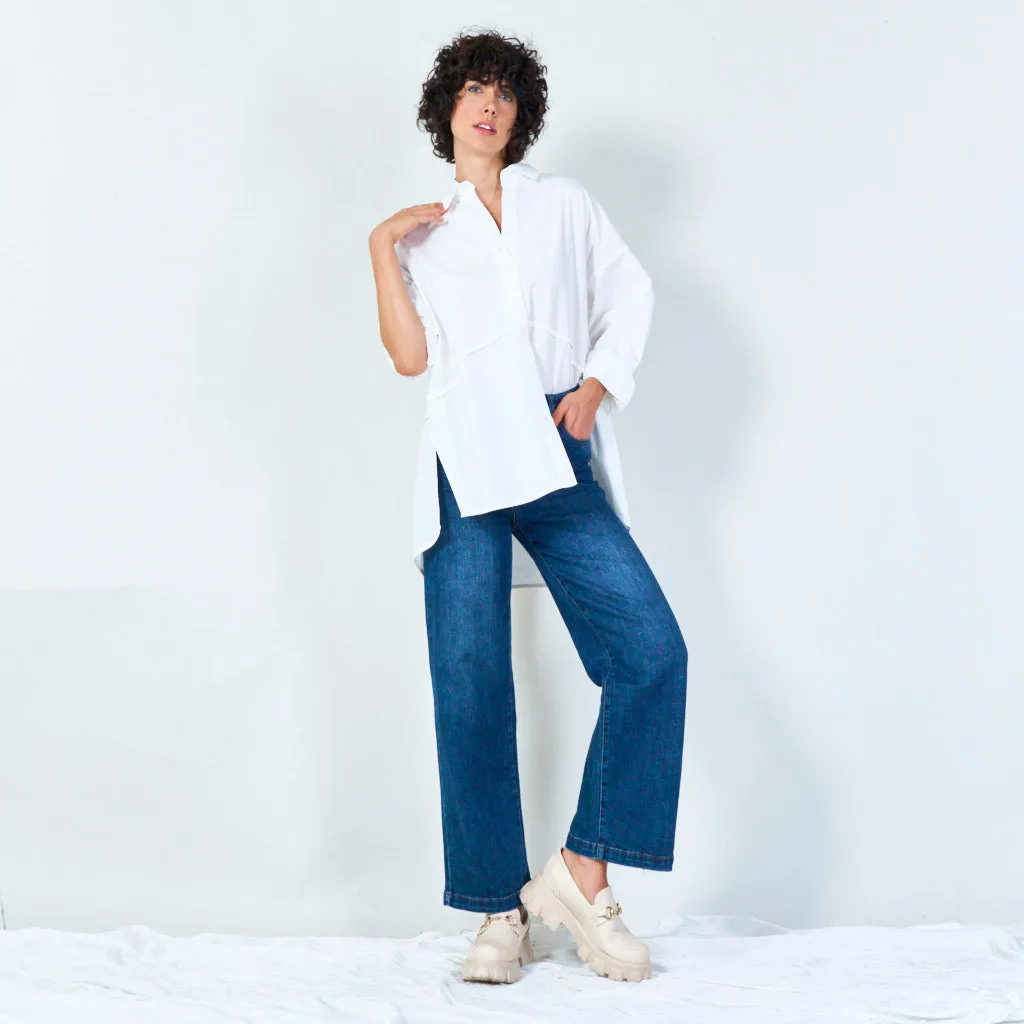 Classic button-down oversized shirt wholesale