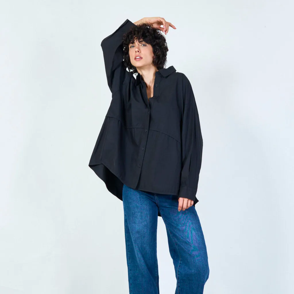 Classic button-down oversized shirt wholesale