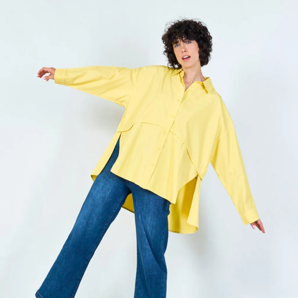 Classic button-down oversized shirt wholesale