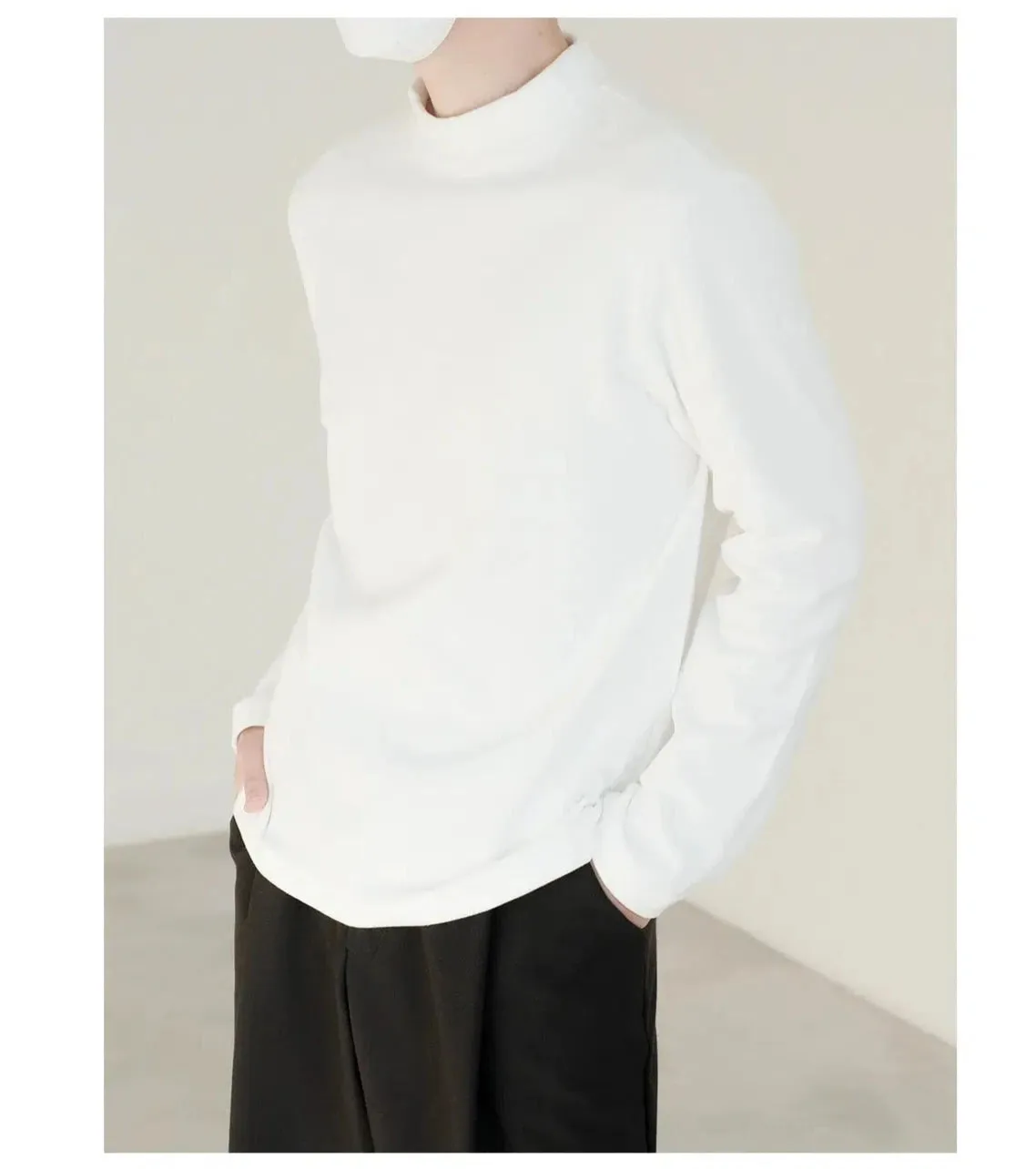 Classic Mock Neck Pullover