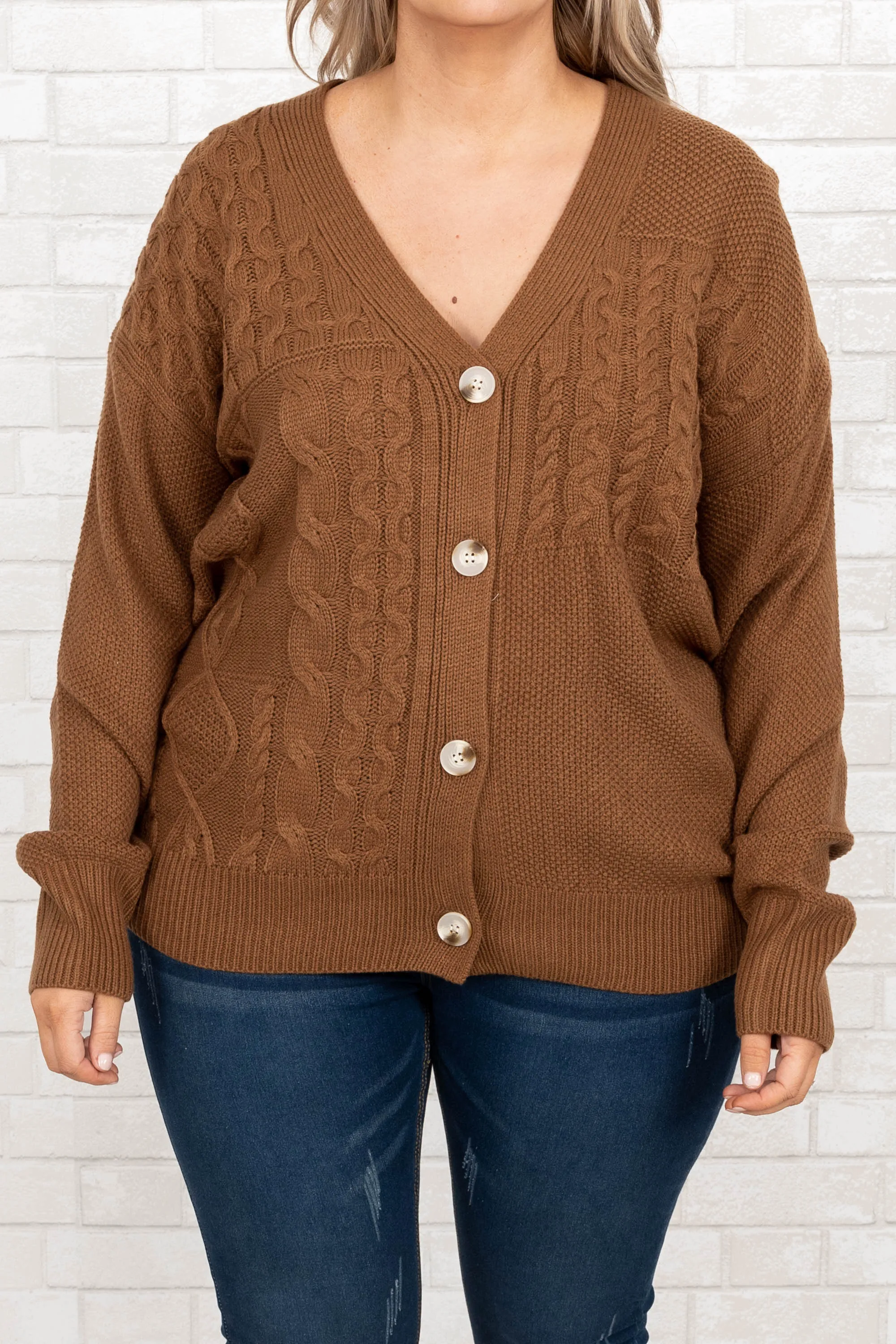 Cozy And Cute Cardigan, Brown