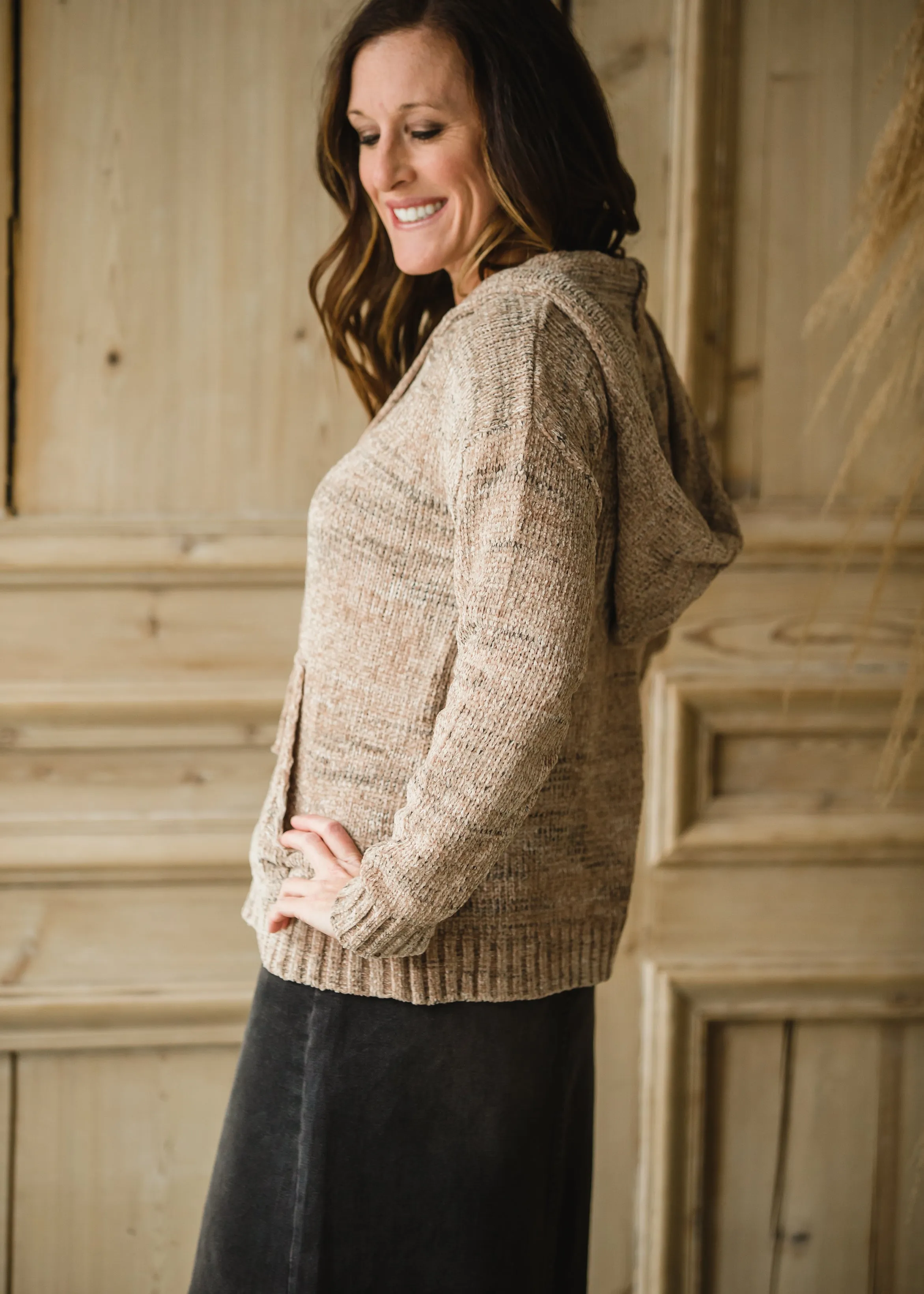 Cozy Chenille Hooded Sweater - FINAL SALE