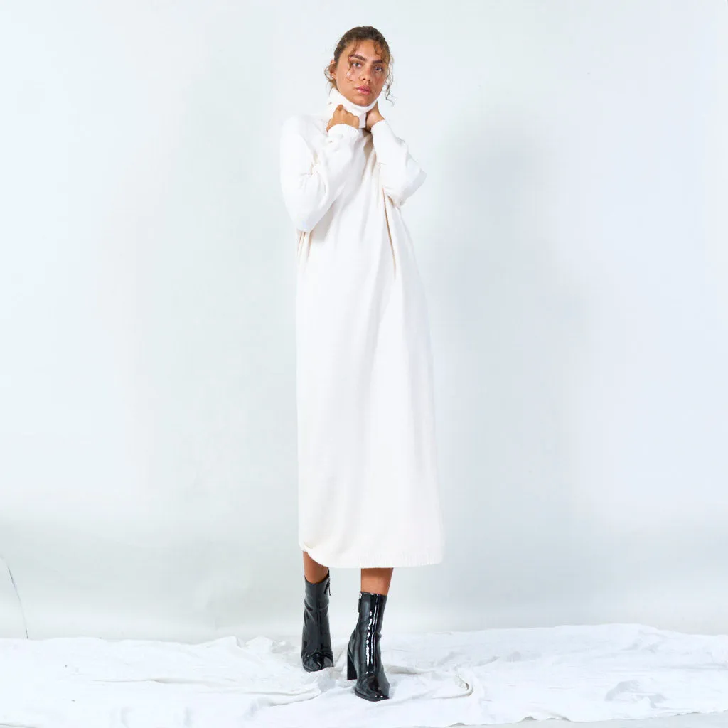 Cozy turtleneck long sweater dress wholesale