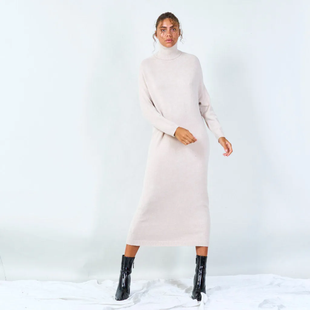 Cozy turtleneck long sweater dress wholesale