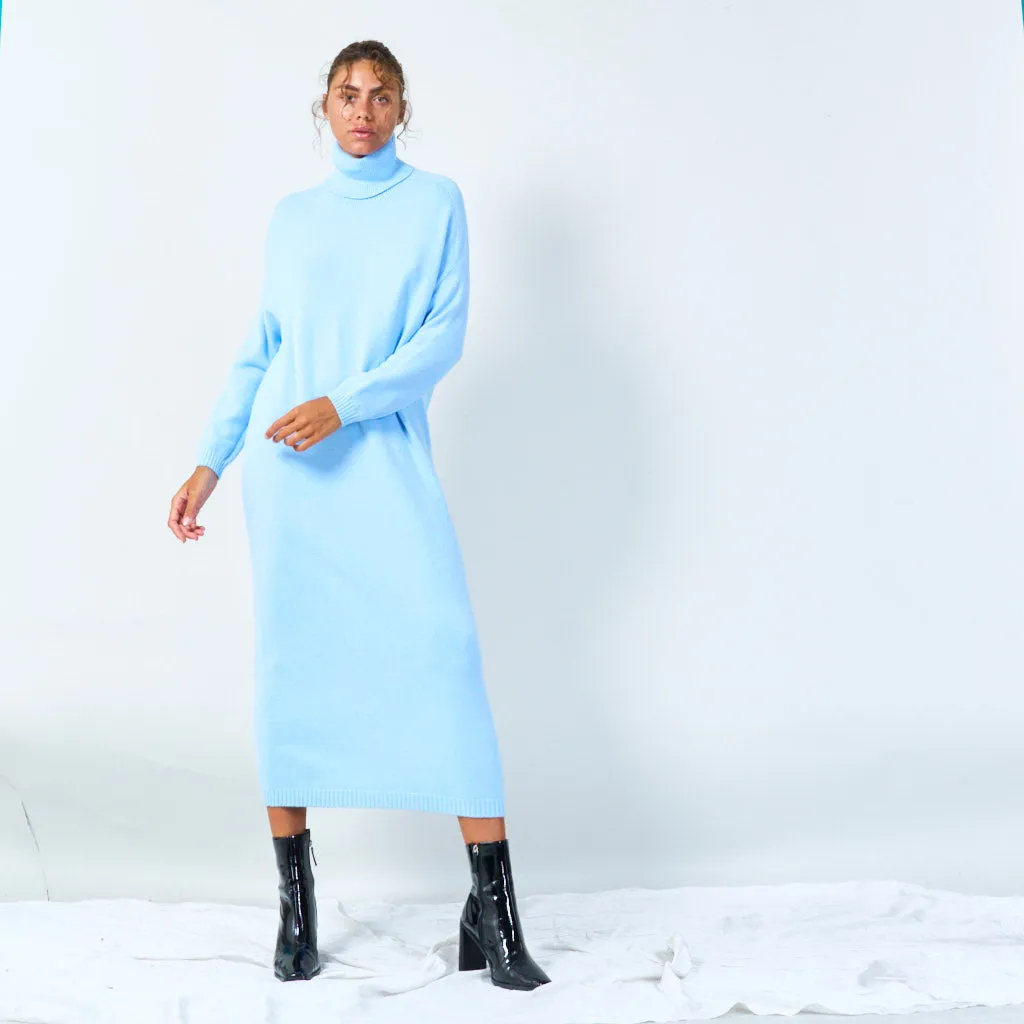 Cozy turtleneck long sweater dress wholesale