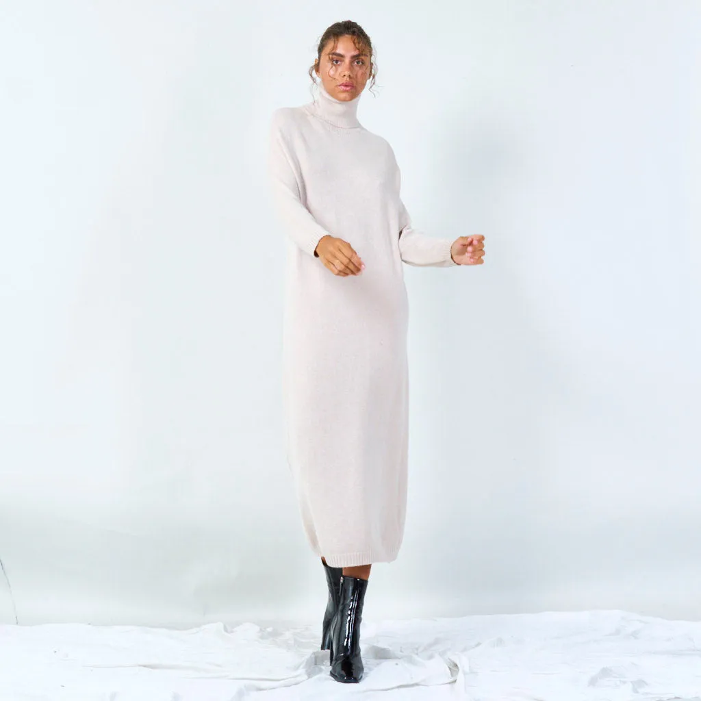 Cozy turtleneck long sweater dress wholesale