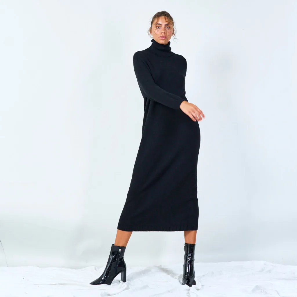 Cozy turtleneck long sweater dress wholesale