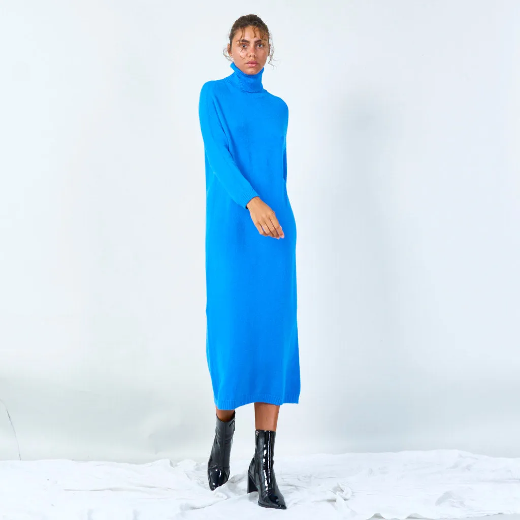 Cozy turtleneck long sweater dress wholesale