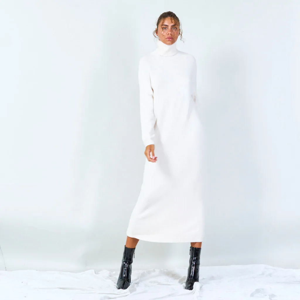 Cozy turtleneck long sweater dress wholesale