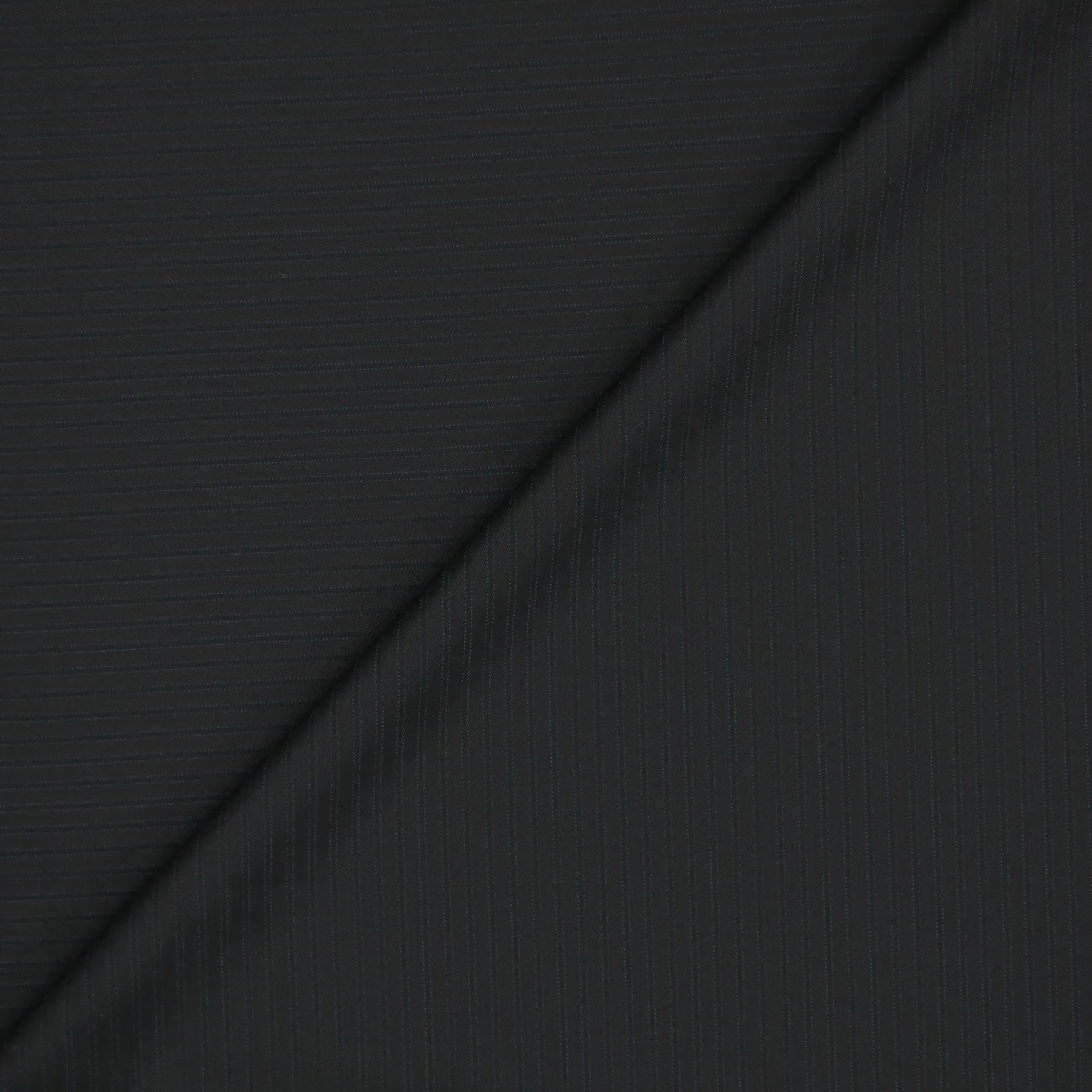 Dark Brown and Blue Stripe Super 150's Wool and Cashmere Suiting Fabric