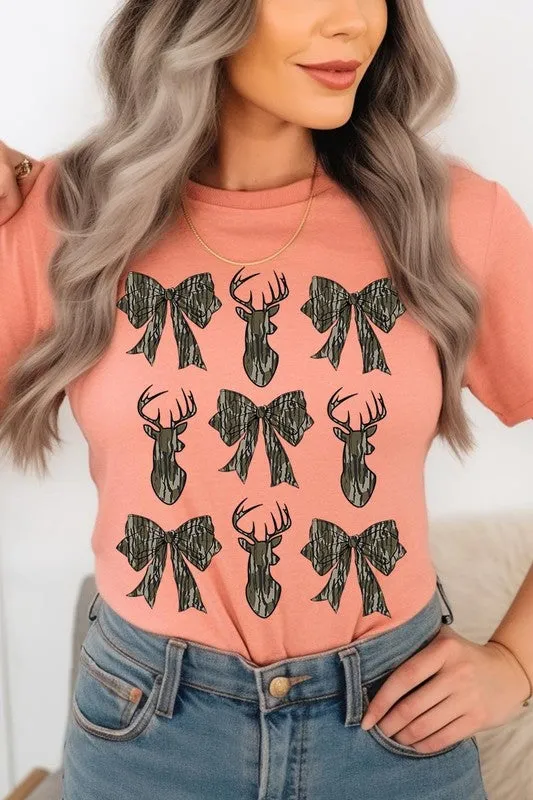 Deer Hunting Camo Bow Graphic Tee