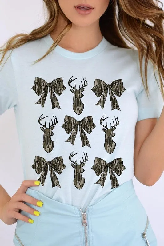 Deer Hunting Camo Bow Graphic Tee