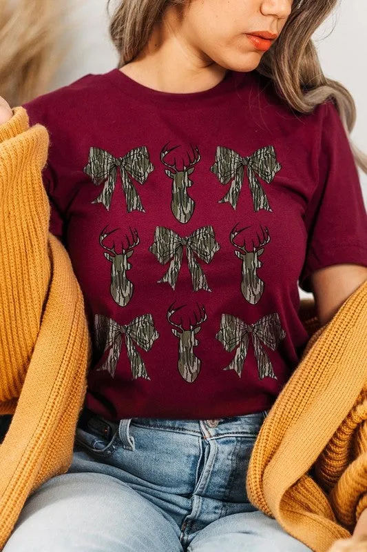 Deer Hunting Camo Bow Graphic Tee