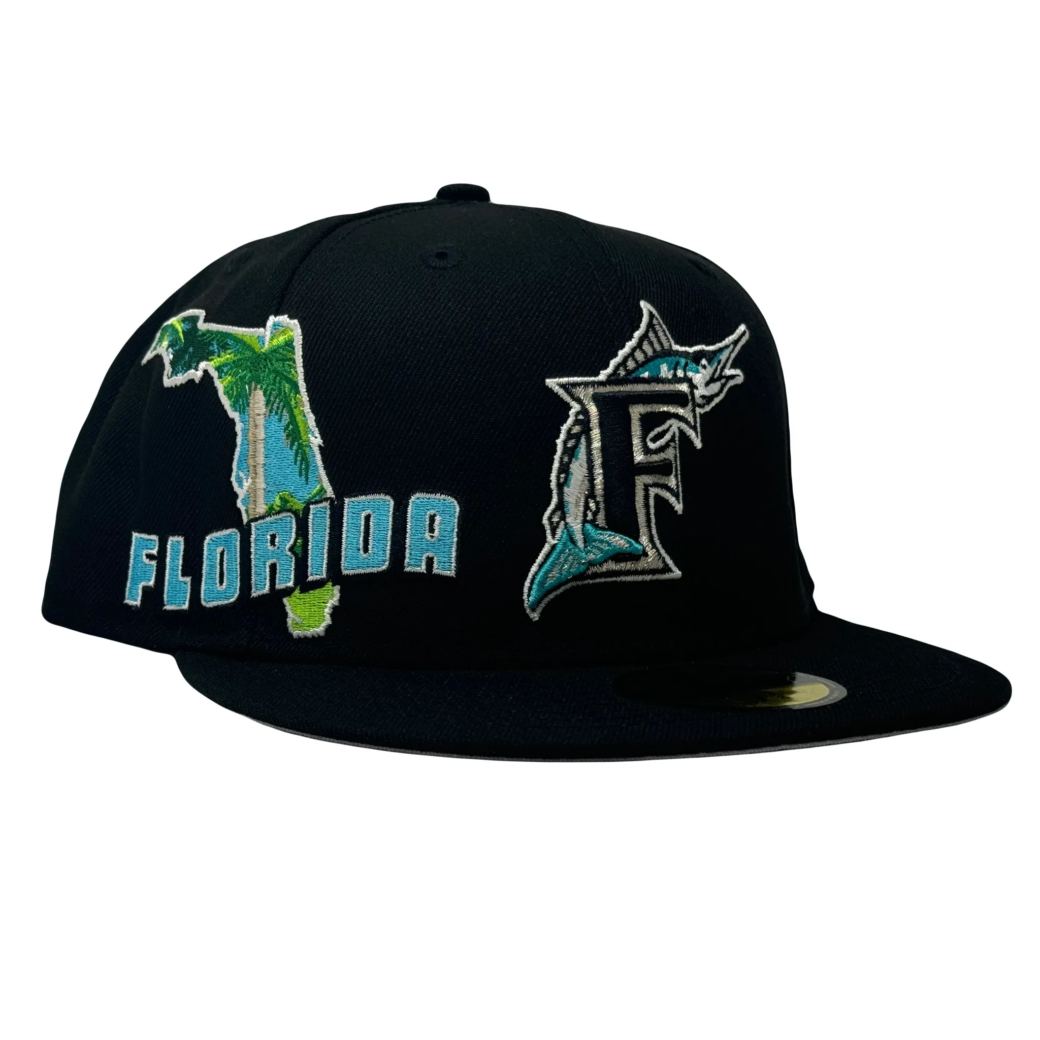 Florida Marlins State Map 59Fifty New Era fitted Hat