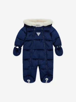 Guess Baby Padded Snowsuit in Blue