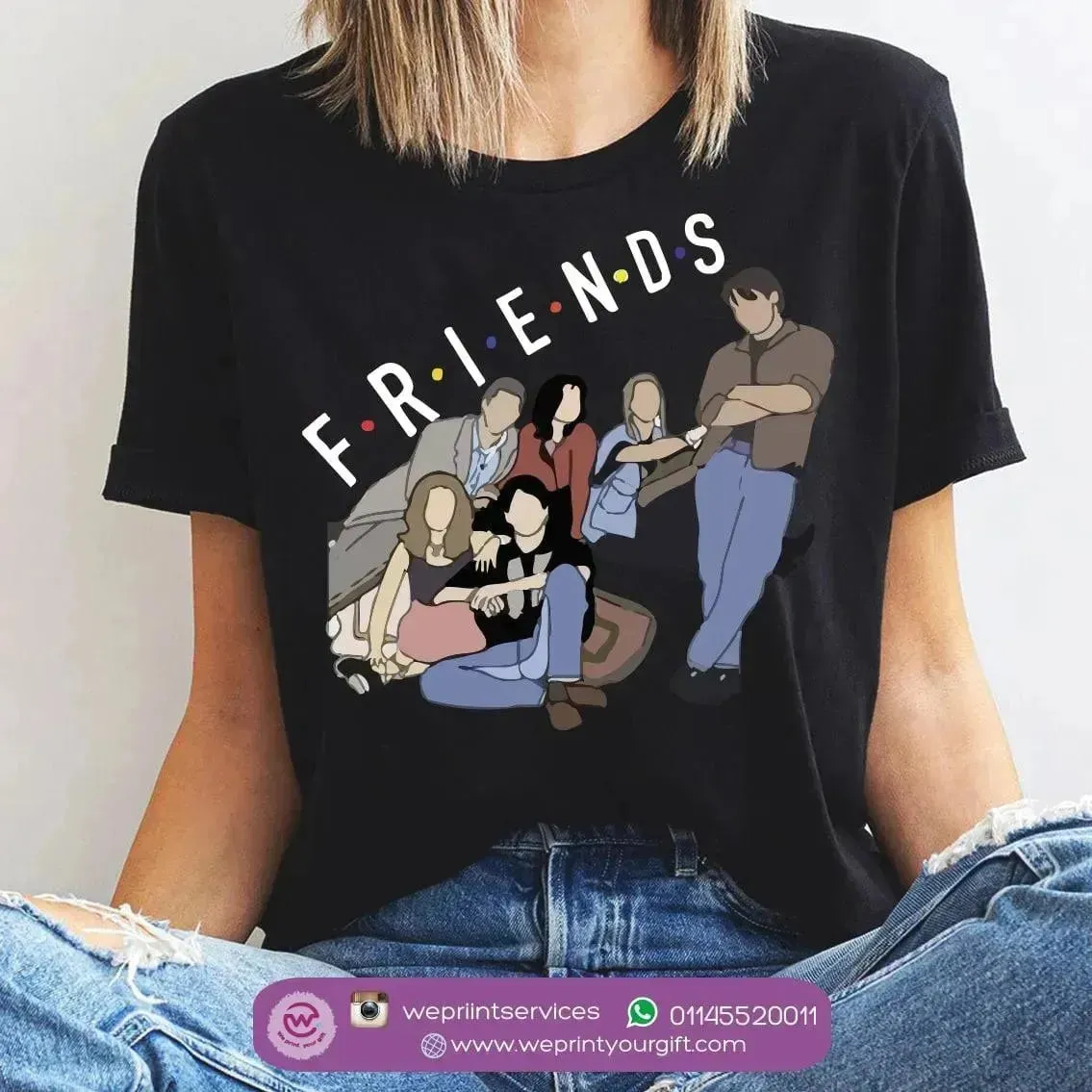 Half sleeve T-shirt- Friends