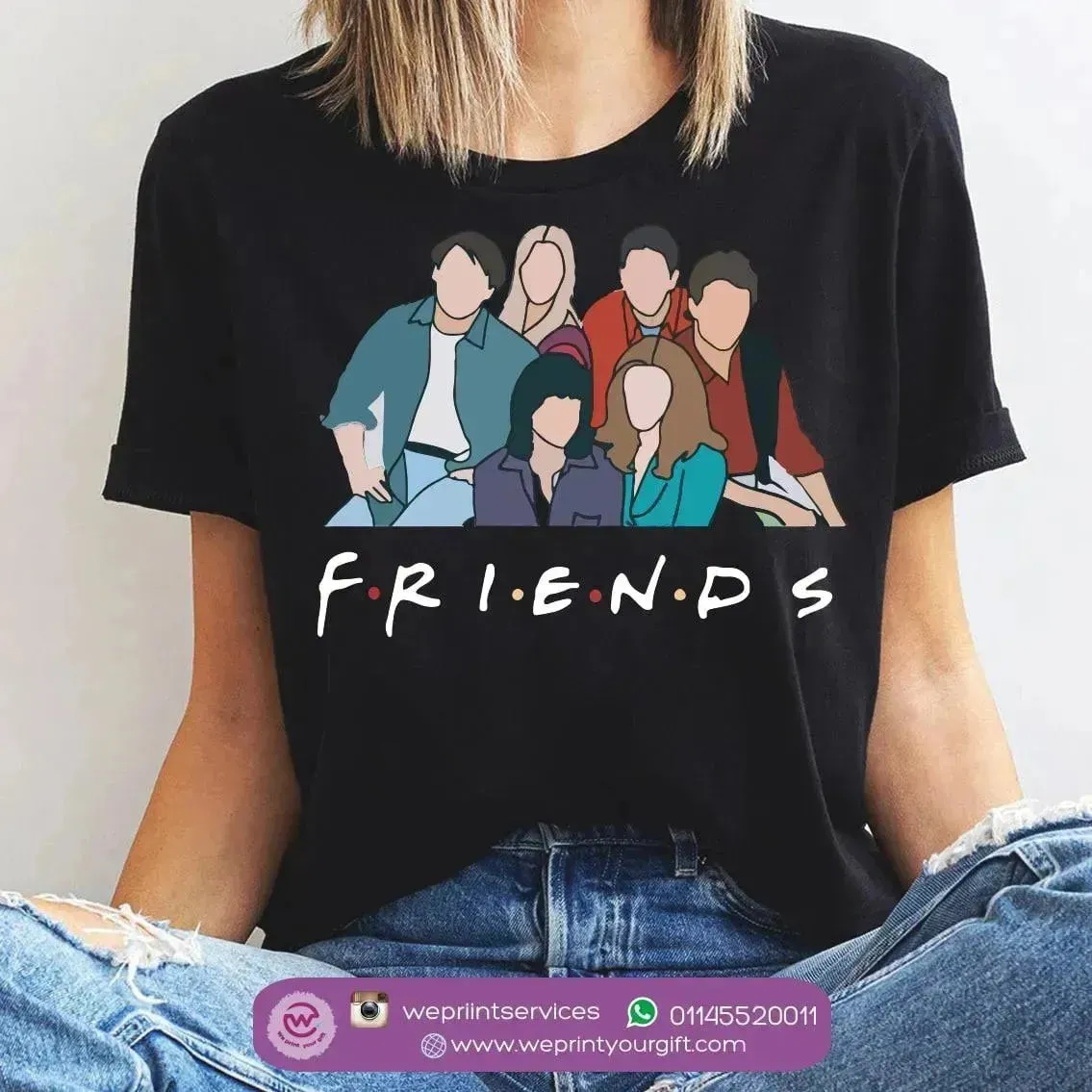 Half sleeve T-shirt- Friends