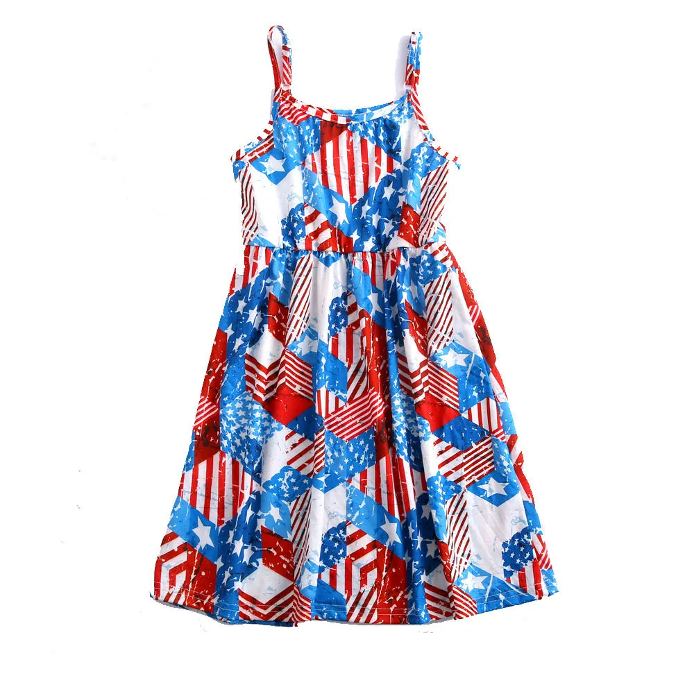 Independence Day Tshirts & Dresses Family Matching Sets