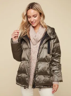 Iridescent Puffer Jacket