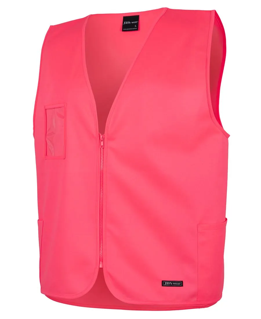 JB's Hi Vis Zip Safety Vest (JBS6HVSZ)