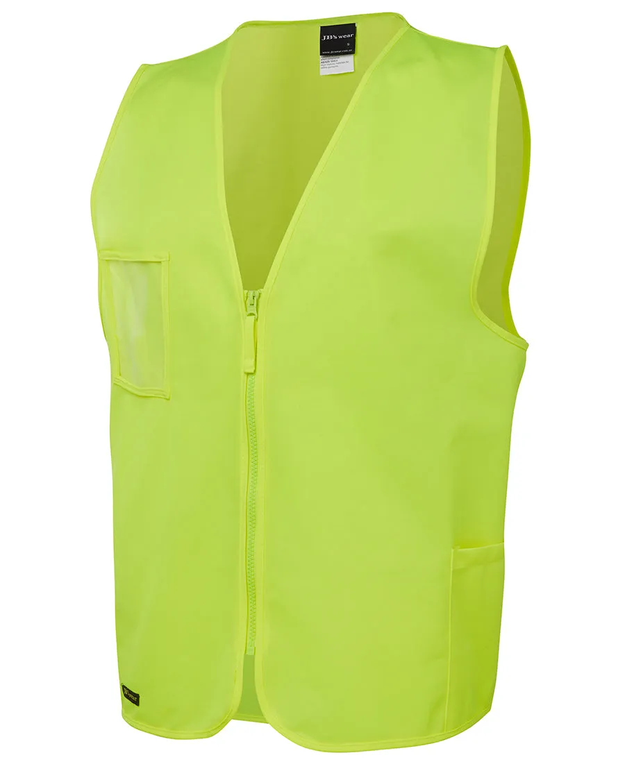 JB's Hi Vis Zip Safety Vest (JBS6HVSZ)