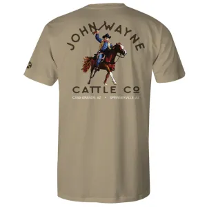 John Wayne Tan Tee Shirt By Hooey HT1700TN