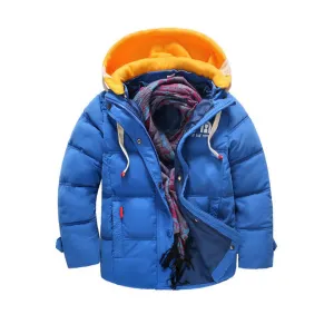 Kids Boys Thick & Warm Long Sleeve Padded Jacket - C3255KMKBJK