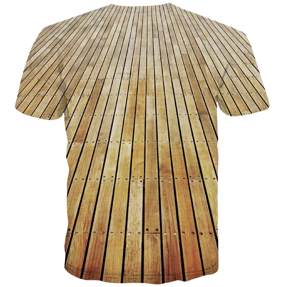 Log color plank shirt Cool special texture Casual art costume different men