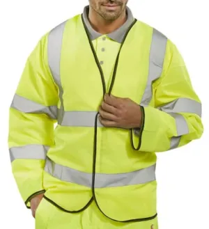 Long Sleeve Hi Vis vest/Jerkin En471 Class 3 Vis Jacket Beeswift Pkjeng