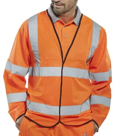 Long Sleeve Hi Vis vest/Jerkin En471 Class 3 Vis Jacket Beeswift Pkjeng