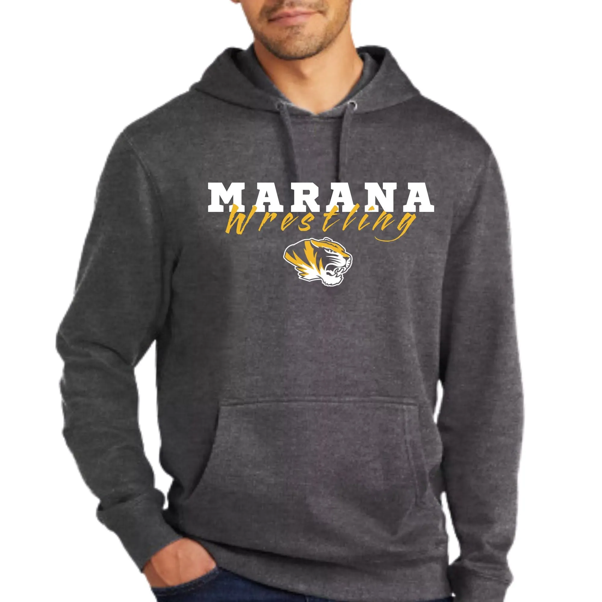 Marana Tigers Wrestling Design #1 Crewneck Sweatshirt or Hoodie Unisex and Youth