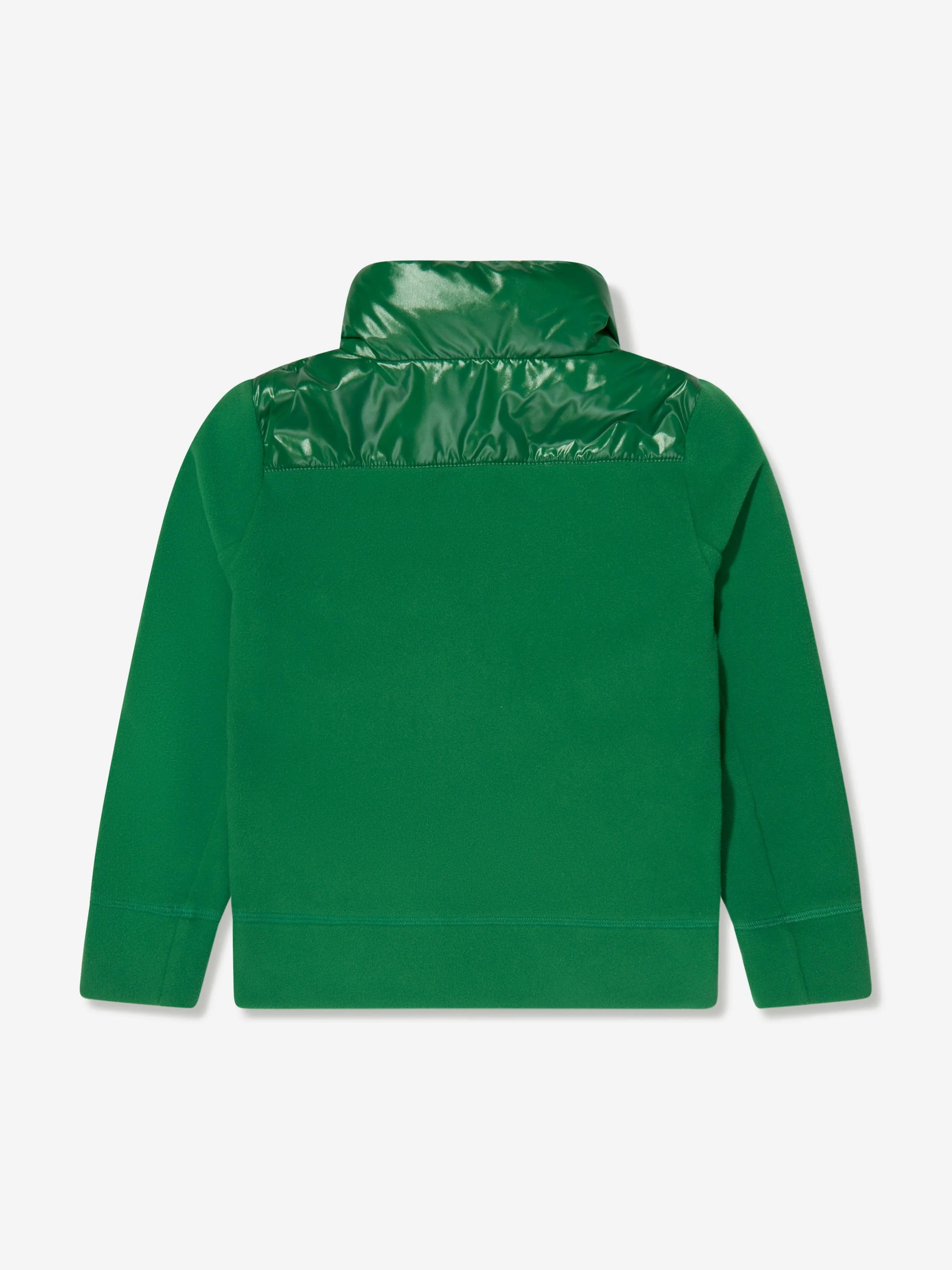 Moncler Grenoble Kids Down Padded Zip Up Cardigan in Green